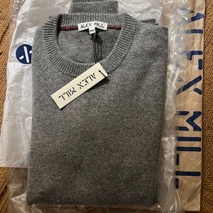 $155 NWT ALEX MILL REVERSE SEAM EXTRAFINE MERINO SWEATER SMALL ralph lauren polo
